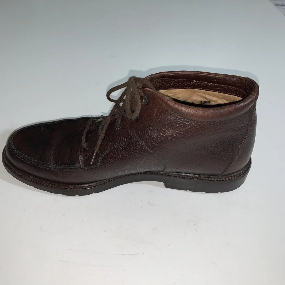 Bally Boots Mens  10.5 Telli Brown Leather Chukka Ankle Casual Made Italy Shoes